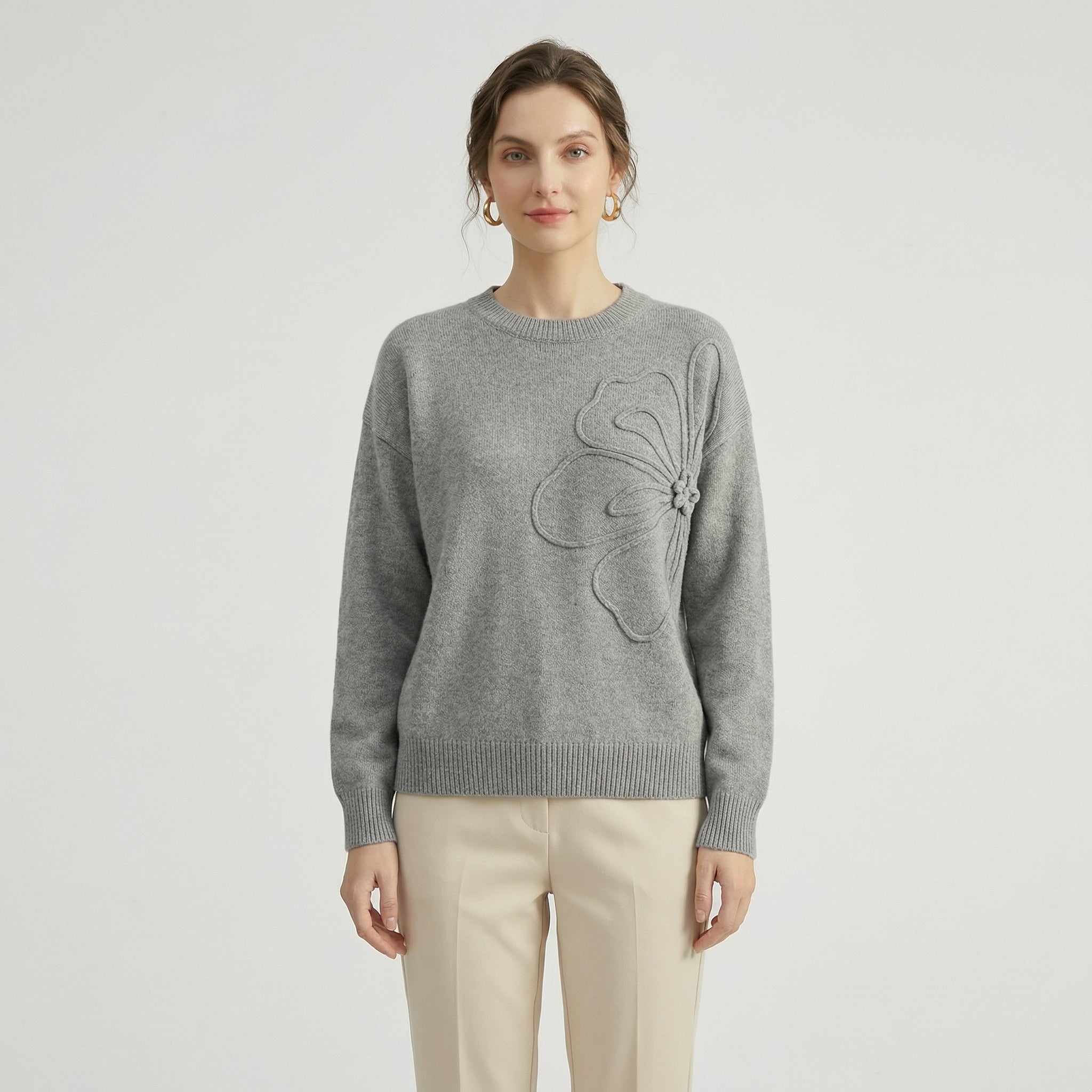 Sweat com Estampa de Flores