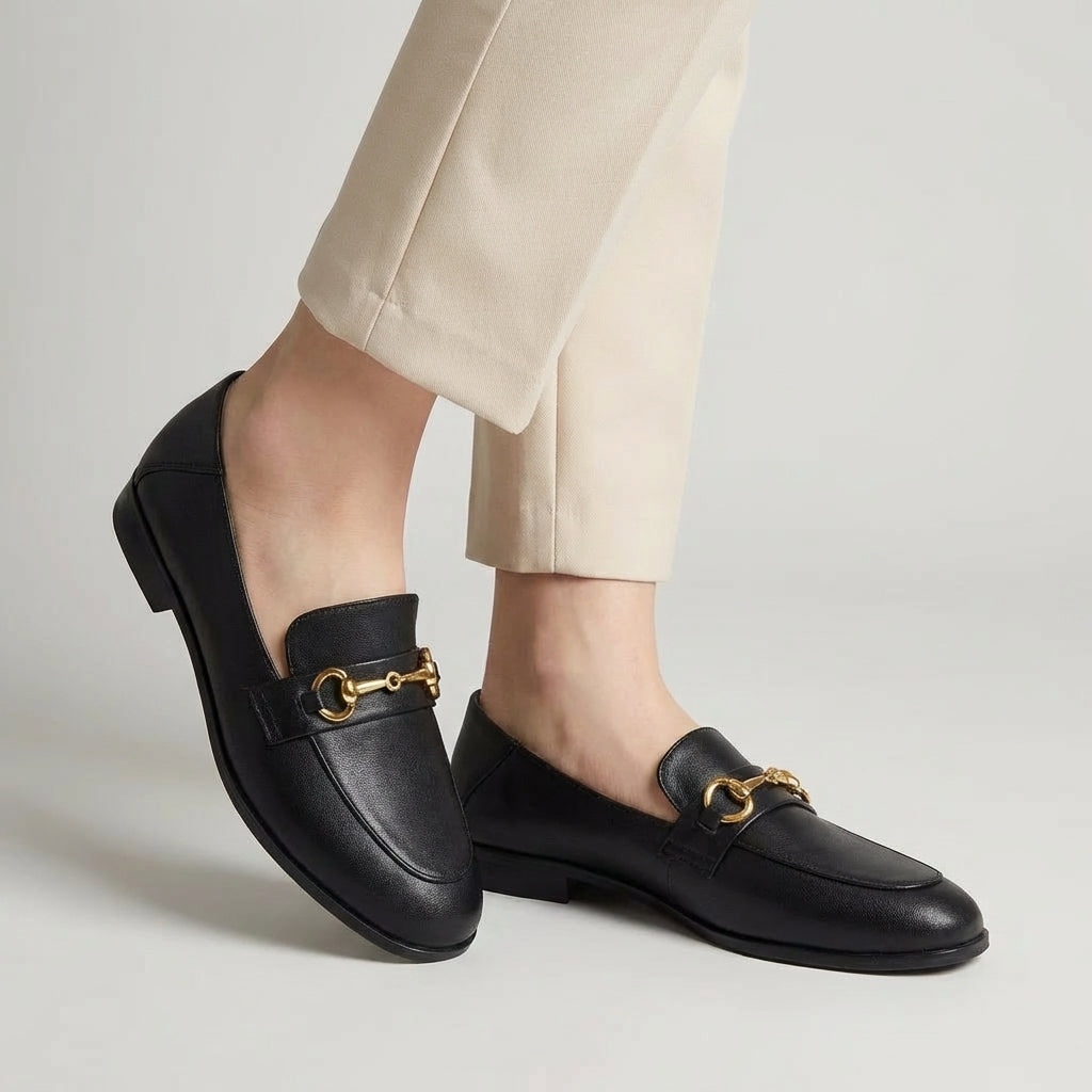 Mocassins Femininos Primavera 2024 com Bico Redondo e Salto Baixo