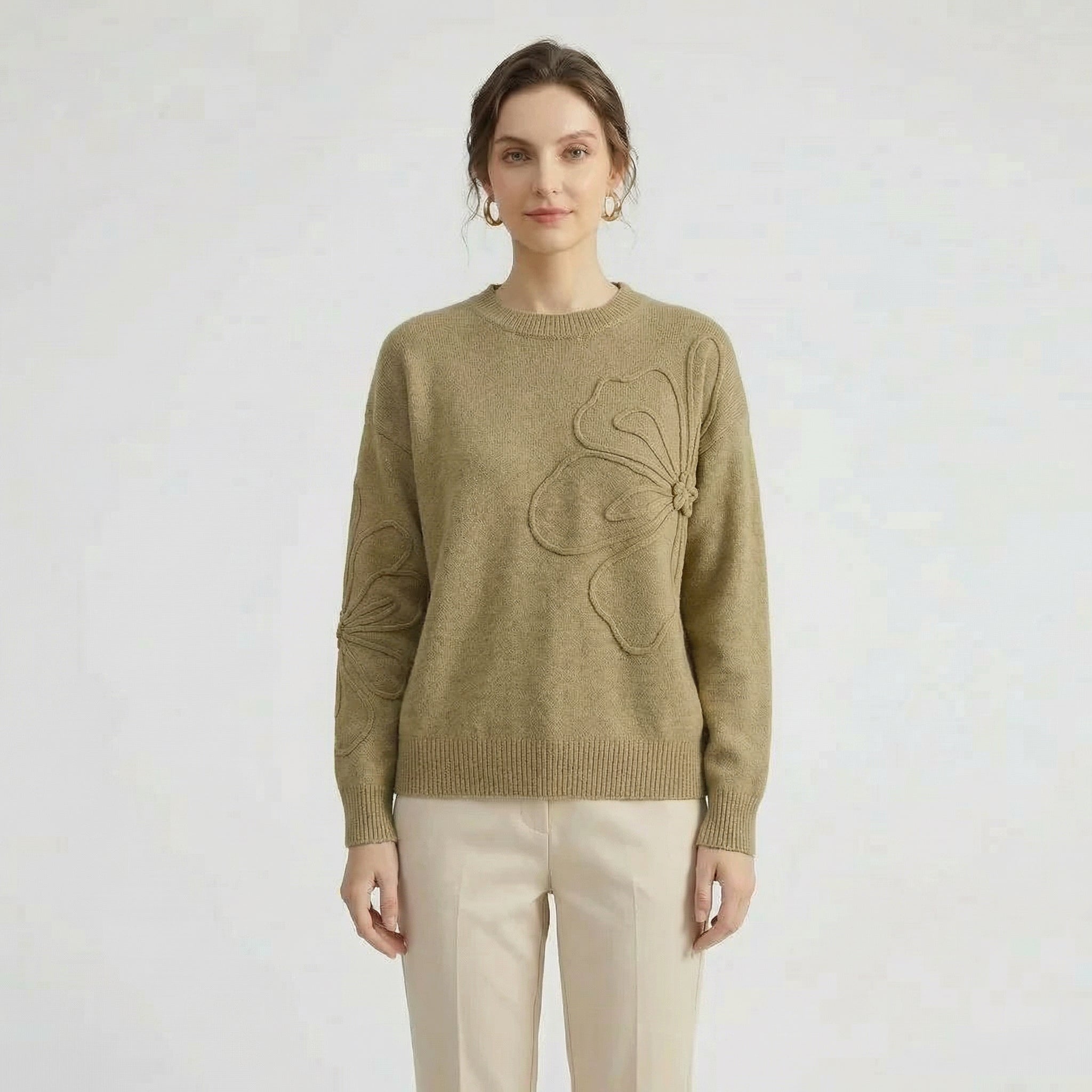 Sweat com Estampa de Flores