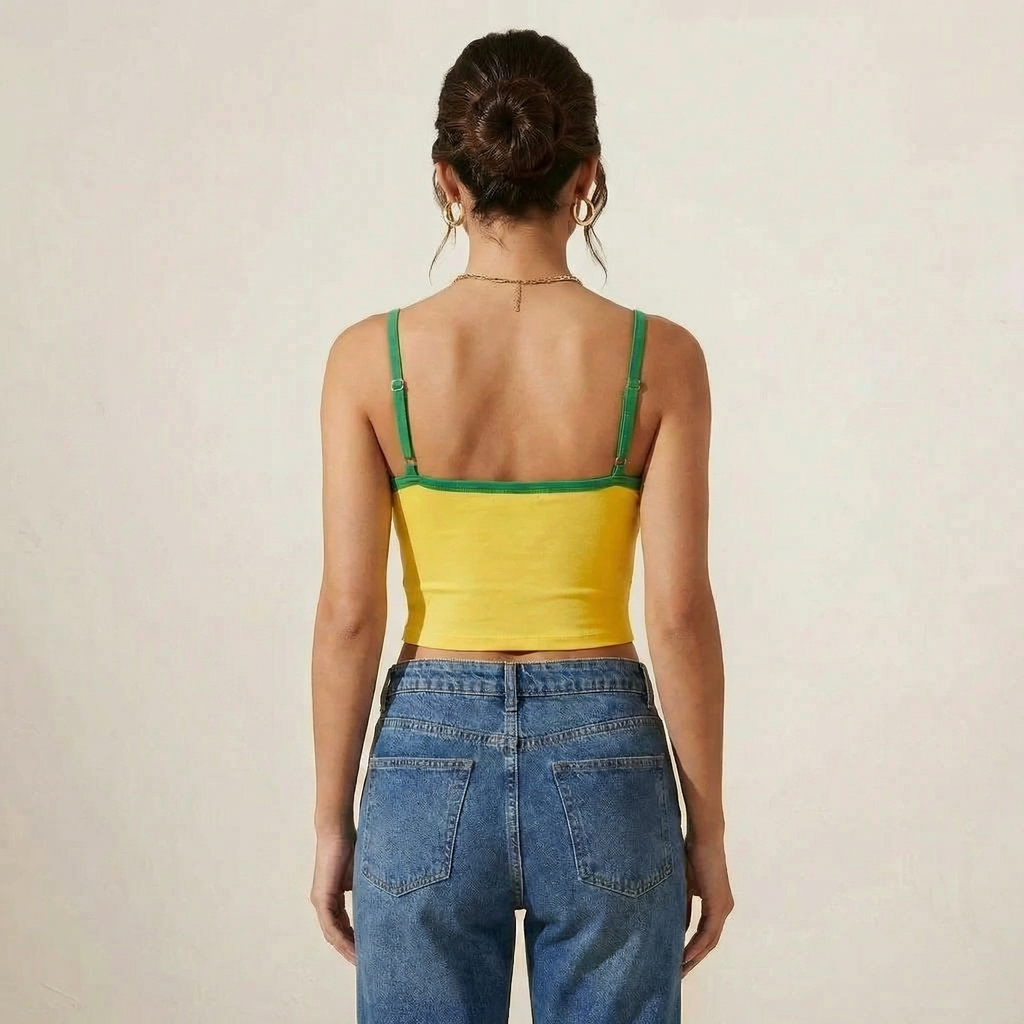Tops Y2K Brasil - Regata Cropped Estampada