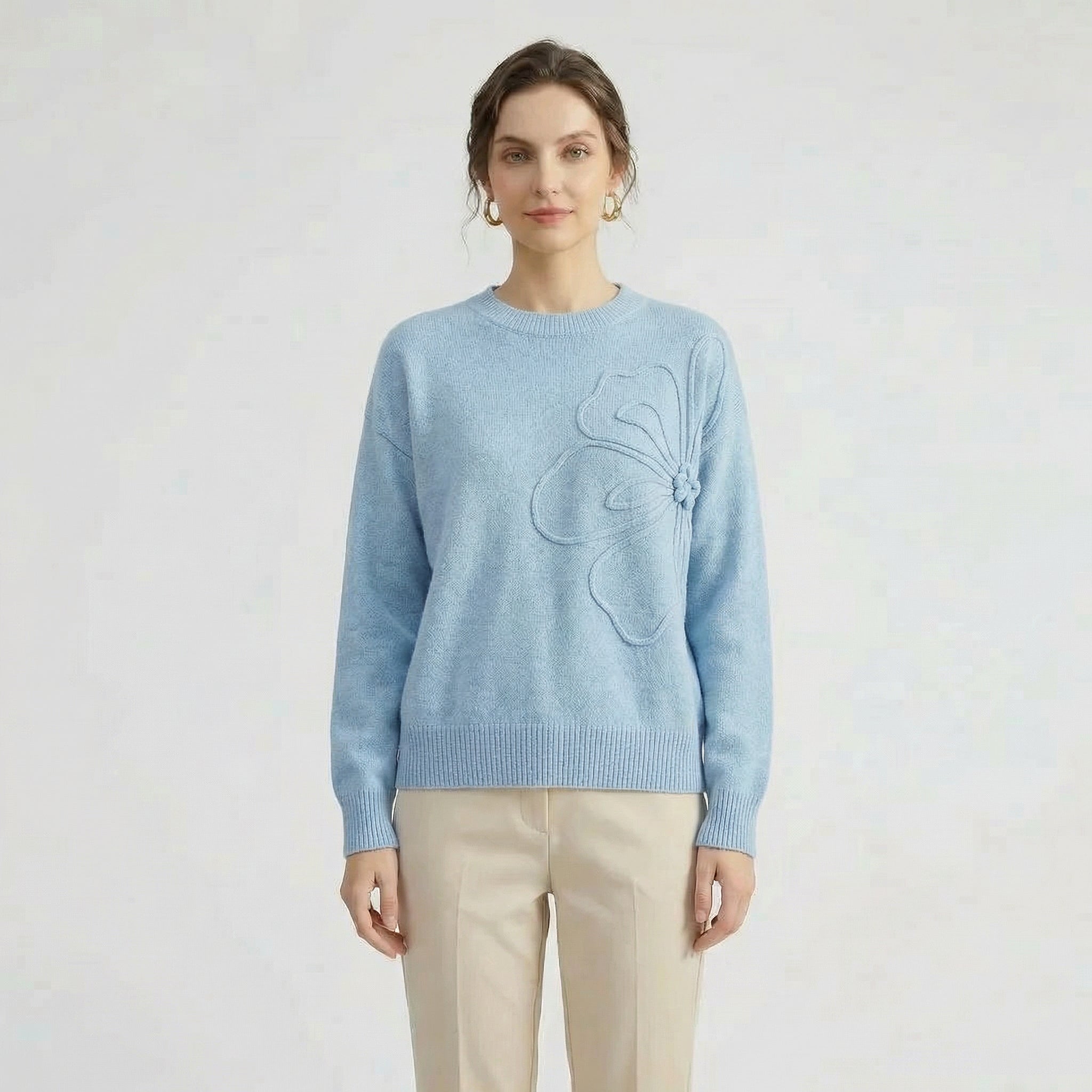 Sweat com Estampa de Flores