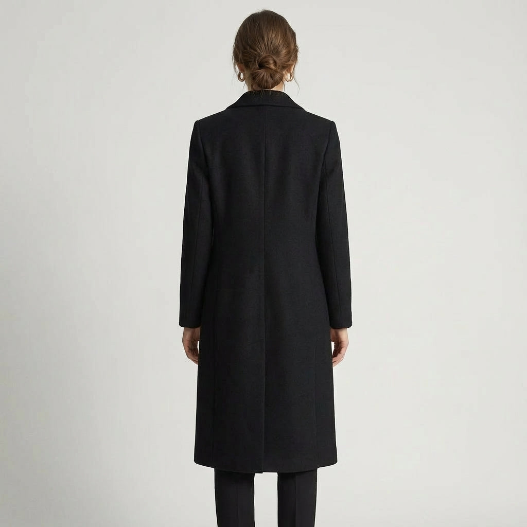 Casaco Longo de Abotoamento Duplo