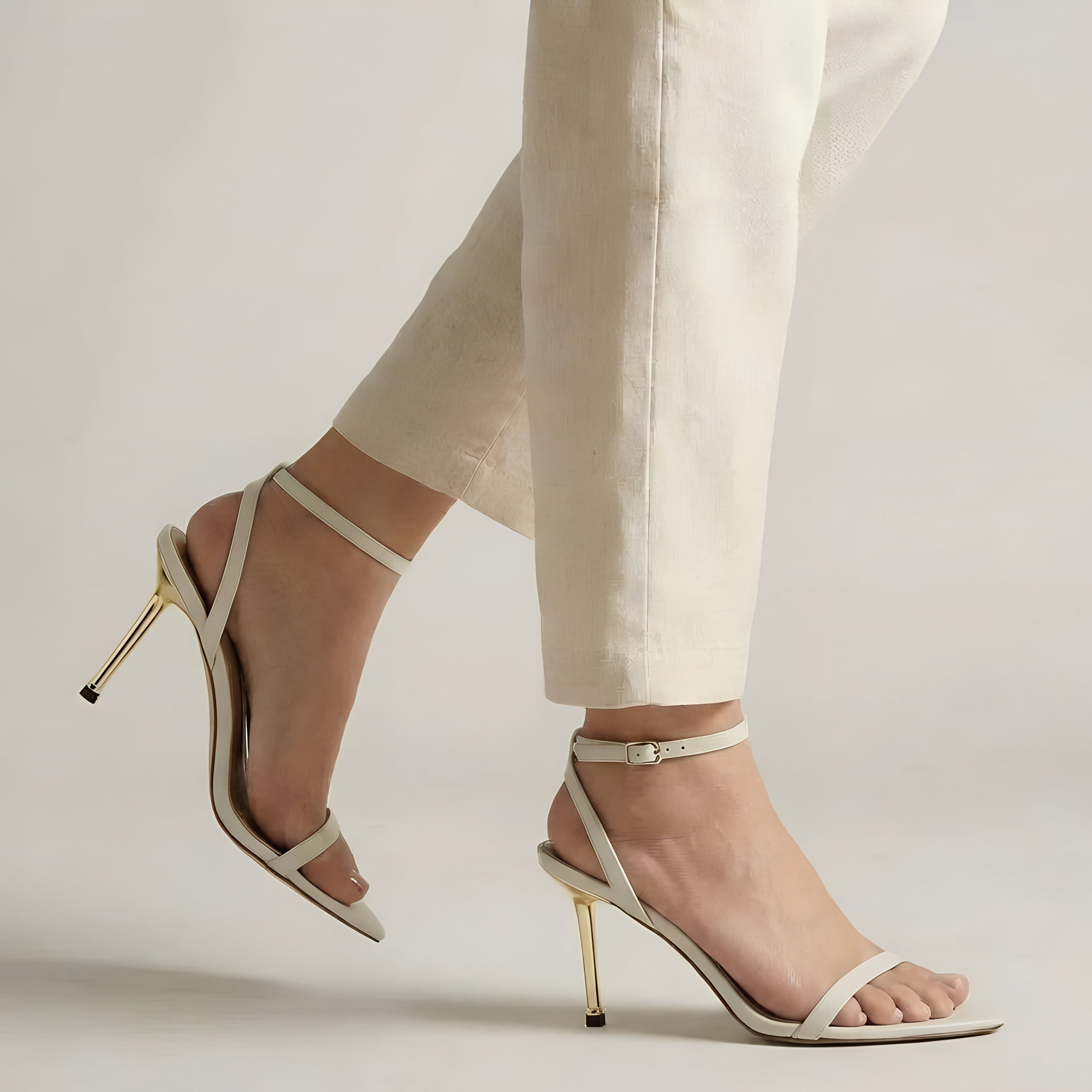 Sandálias Stiletto Elegantes de Salto Alto